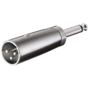 3-polige XLR Mannelijk <-> 6,3mm Mono Jack Mannelijk Low Cost