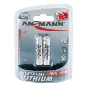 Ansmann - Lithium - 2 stuks AAA-cel  - 1,5V 