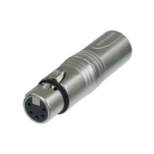 3-polige XLR Mannelijk <-> 5-polige XLR Vrouwelijk - HQ - Neutrik NA3M5F 