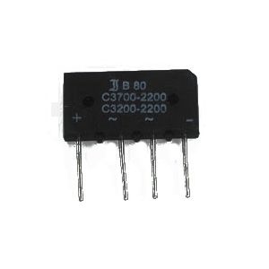 Bruggelijkrichter - 3,7A - 80V afm: 17x32x5,5mm*** 
