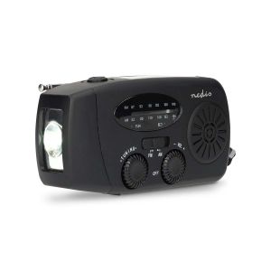 Noodradio met AM / FM - Met batterijen, handslinger en powerbank 