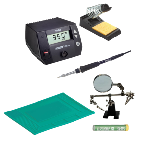 Soldeerkit met Weller soldeerstation, soldeermat, soldeertin & helpend handje - PRO 