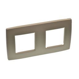NIKO original wit-ivoor dubbele afdekplaat 156x85mm liggend
