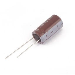 Electrolytic capacitor 100 uF 63V  10x20mm 105°C P5.