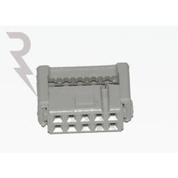 10-polige IDC connector voor flatcable - Socket - P2,54 