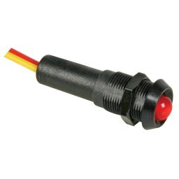 Draadled 12V rood continue - rode draad =+, boordiameter = 8 mm 