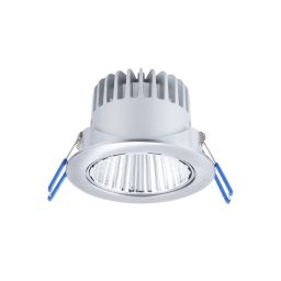 Led inbouwspot 90mm 8W geborsteld staal 