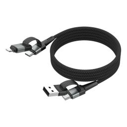 Magnetische Kabel USB-A of USB-C naar USB-C of Lightning 120cm 