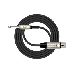 XLR vrouwelijk <-> 6,3mm mono mannelijk - 6 meter 