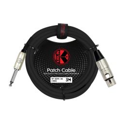 XLR vrouwelijk <> 6,3mm mono mannelijk - 3 meter 