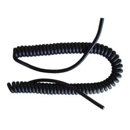 PU spiraalsnoer Flexicord 3,5 m 3 × 1,5 mm² zwart olie- en slijtvast
