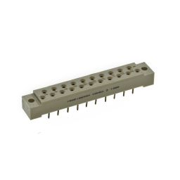 DIN41617 connector - 21-pin - Female - Straight - PCB mounting 