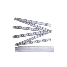 Vouwmeter Toolland - 2 meter - Glasvezel - Dubbelzijdige millimeterschaal