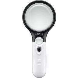 Leesloep met 2 leds  - vergroting: x 1,75 - diameter: 75mm - vergrootglas 