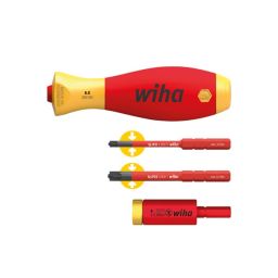 Wiha Momentset easyTorque adapter electric - Met slimVario® houder en slimBits SL/PZ 