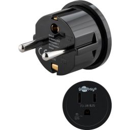 US / Japan socket naar CEE 7/7 plug 