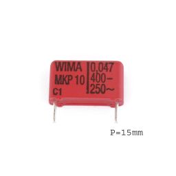 Polyester condensator 47nF - 400V steek 15mm