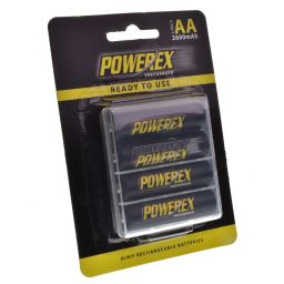 Rechargeable AA-batteries - 1,2V 2600mAh - NiMH - 4 pieces Ready to use 