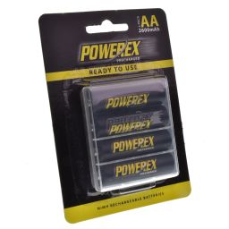 Rechargeable AA-batteries - 1,2V 2600mAh - NiMH - 4 pieces Ready to use  