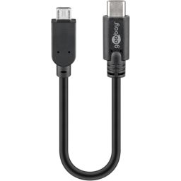 USB 2.0 micro (type B) <-> USB-C  - 0.2m - OTG 