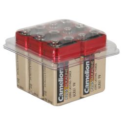 Alkaline - e-blok 9V - 500mA - 6 stuks - Camelion 7GTF18 