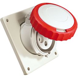 Koppeling 380V / 32A - 3 polen + aarding - Chassis