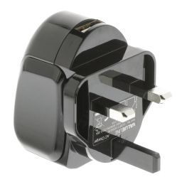 Compacte USB-voeding 5V 2.4A - Met UK Stekker - Zwart 