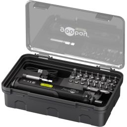 Electrische schroevendraaier met 24 bits in bewaardoos - Goobay 