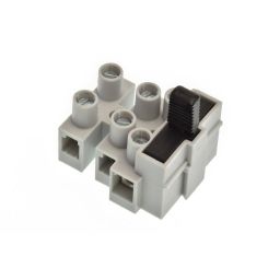 Dubbele lusterklem met glaszekeringhouder 5x20mm 10A