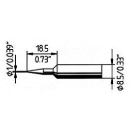 Soldeerstift  1mm met ERSADUR coating *