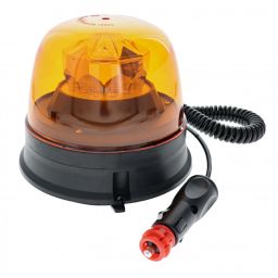 LED zwaailamp oranje - Magnetische bevestiging & stekker voor sigarettenaansteker 