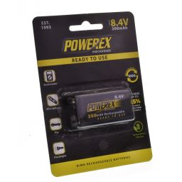 Batterie rechargeable 9V - (E-Block) - 8V4/300mAh - NiMH 1 pièce 