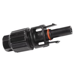 Female connector PVC MC4 black 