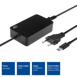 USB Type-C lader voor laptop 65W 