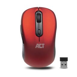 Draadloze muis 800/1200/1600 dpi rood AC5135  