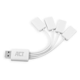 ACT USB 2.0 4 poorts HUB USB-A Spinvormig 