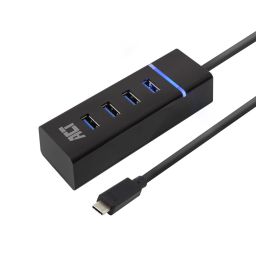 USB3.1 HUB 4 poorten 4 x USB-A 0.50m USB-C kabel 