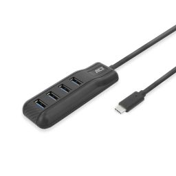 USB-C HUB 3.0 - 4 poorten 4 x USB-A 0.50m USB-C kabel 