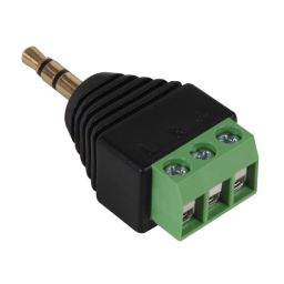 Stereoplug 3,5mm met schroefaansluiting 