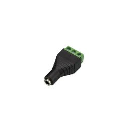 3,5mm vrouwelijk stereoplug naar 3-polig schroefaansluiting 