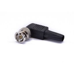 BNC connector - Mannelijk - 50 ohm - Om te schroeven - Voor RG58 kabel - haaks