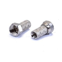 F - connector - Mannelijk - Voor 5mm kabel - Schroefuitvoering (Twist-on)