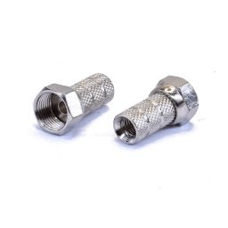 F - connector - Mannelijk - Voor 5mm kabel - Schroefuitvoering (Twist-on) **