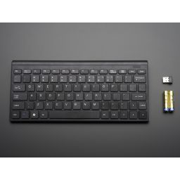 Mini Wireless keyboard QWERTY aansluiting - zwart 