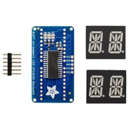 Quad Alphanumeric Display White 0.54" w/ I2C backpack 