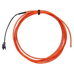 High brightness, long-life EL wire - lengte: 2,5m rood 