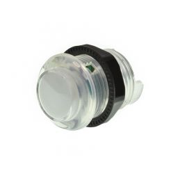 Lichtgevende arcade drukknop 30mm - Wit 