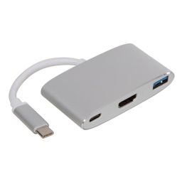 USB-C multiport adapter met USB-C, HDMI, USB-A output - USB3.0 