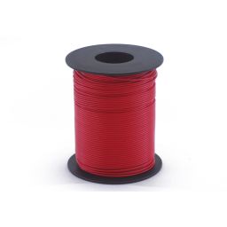 1x0,15mm² stijve montagedraad 100m rood 