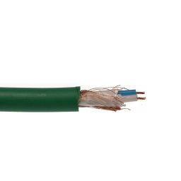 2x0,14 microfoonkabel OFC groen low noise Hi-Q 6mm diameter ***